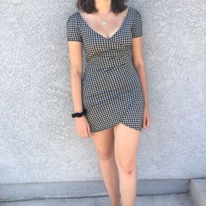 Vintage body con wrap dress